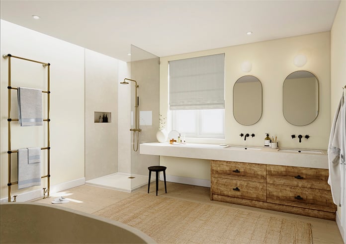 Montierre Stripe, Pale Grey - Twist&Fit Roman Blind - Image 7